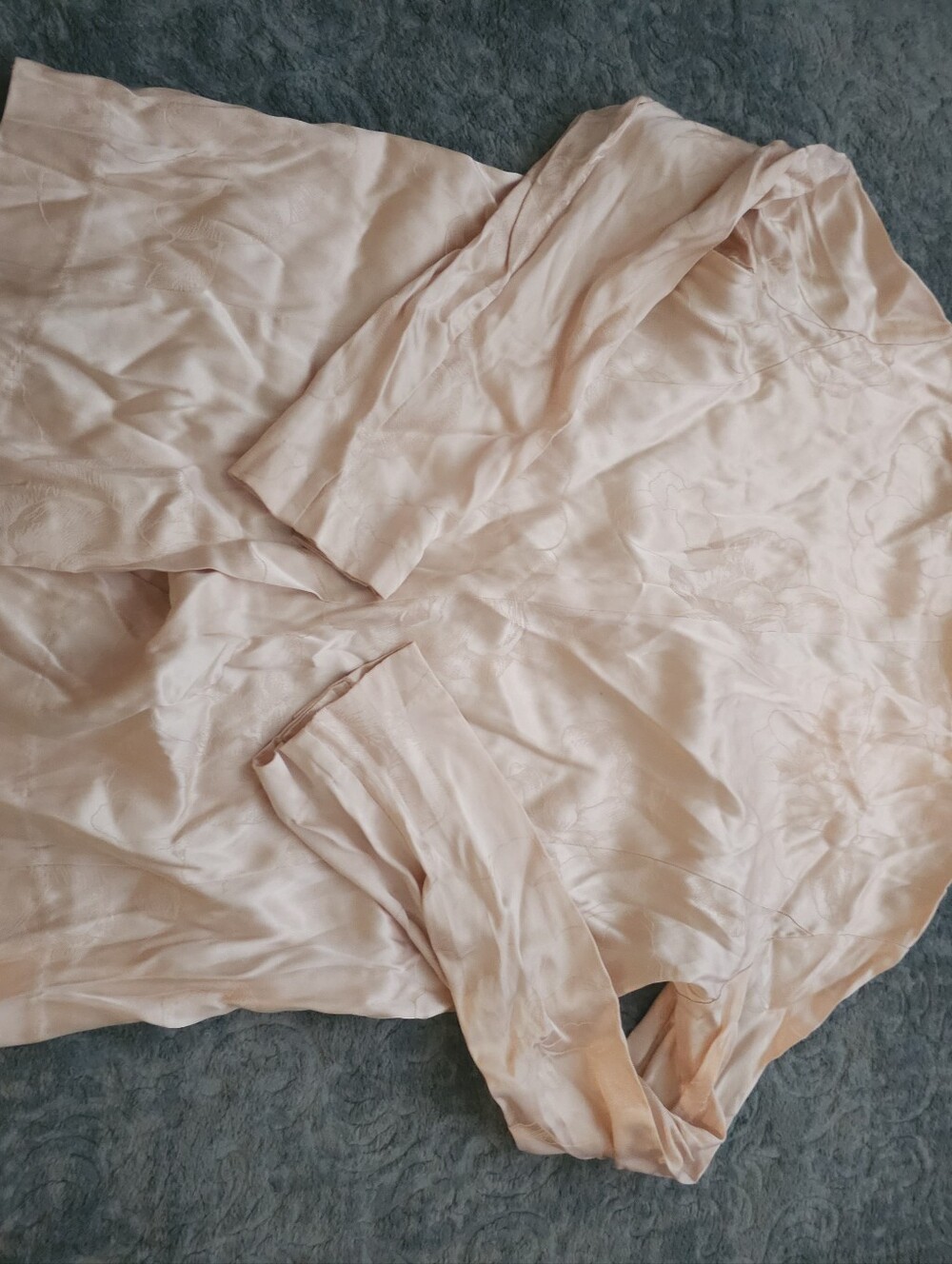 Victoria's Secret Pale Blush Double-Breasted Satin Blazer - Picture 5 of 5